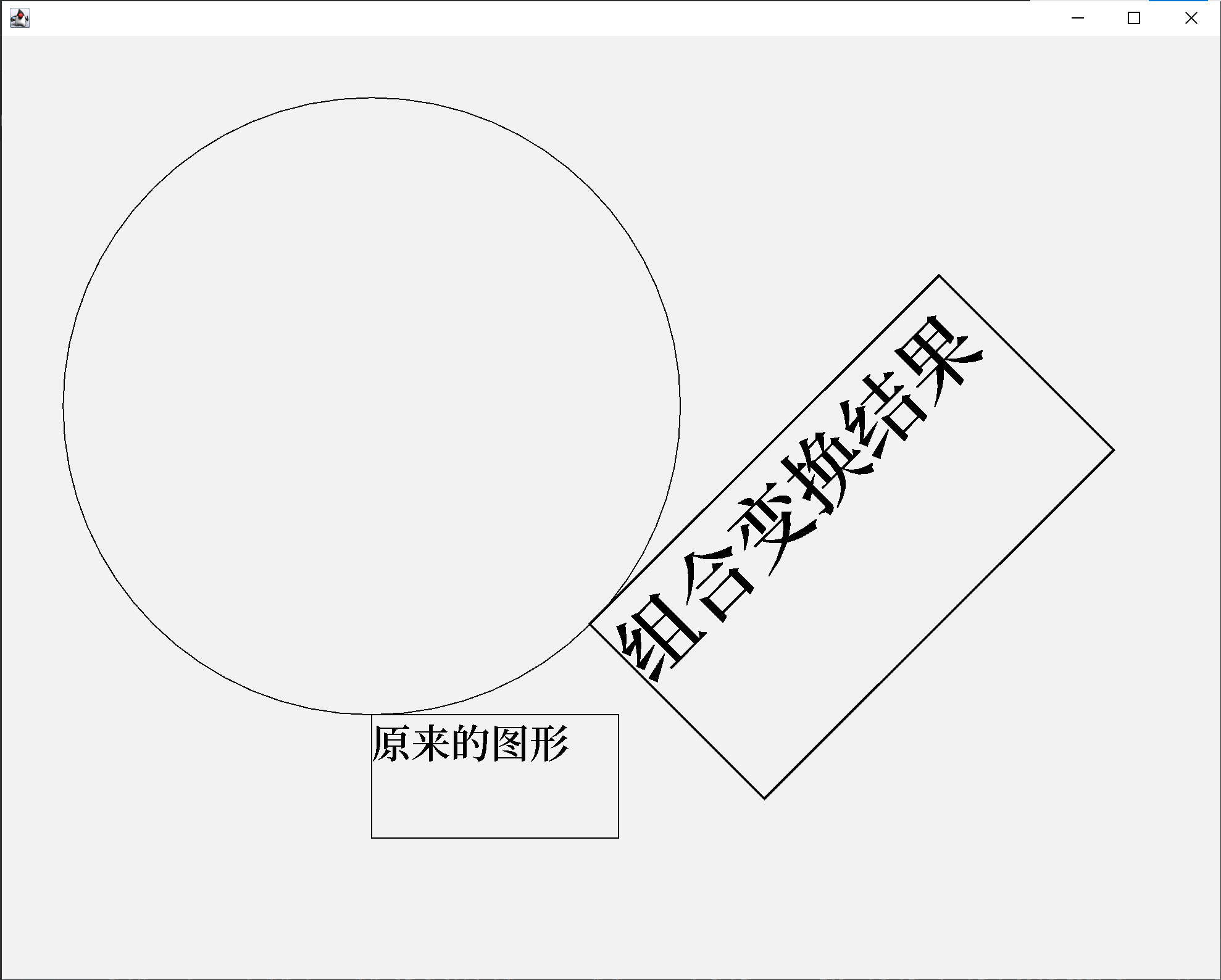 组合变换效果