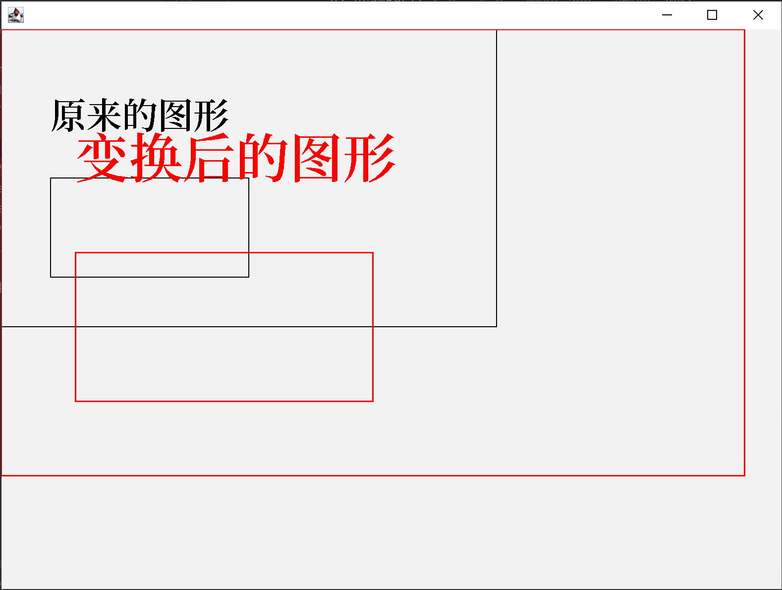 缩放变换效果